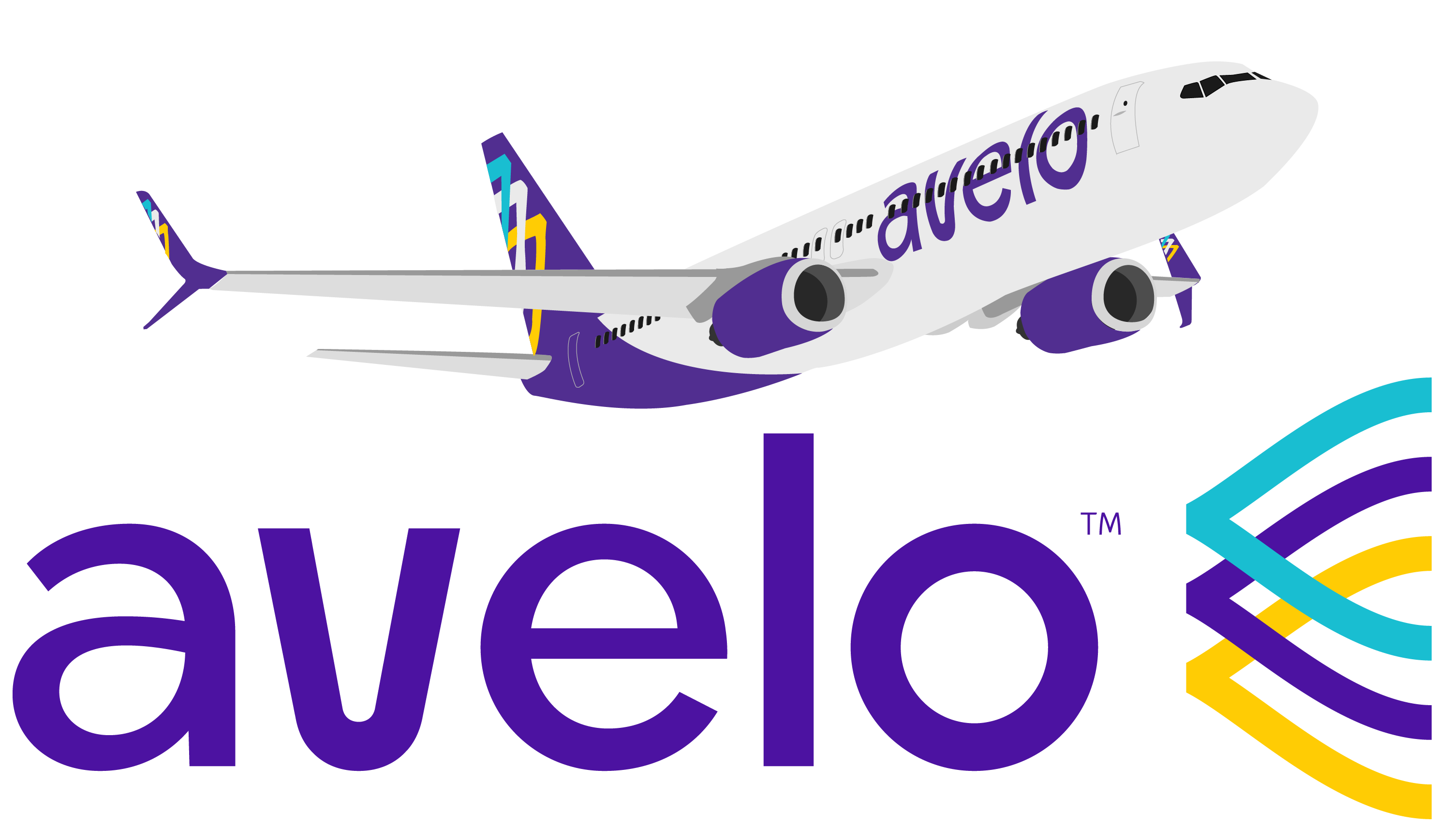 Avelo Airplane Logo - Light Theme