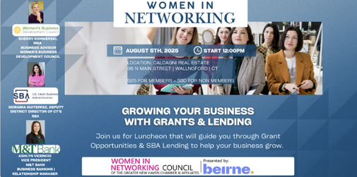 Women In Networking Growing Your Business with Grants & Lending
